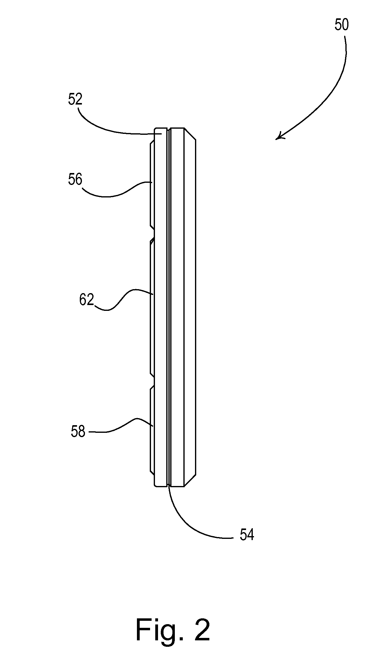 Operating buttons with disappearing triangular indicia