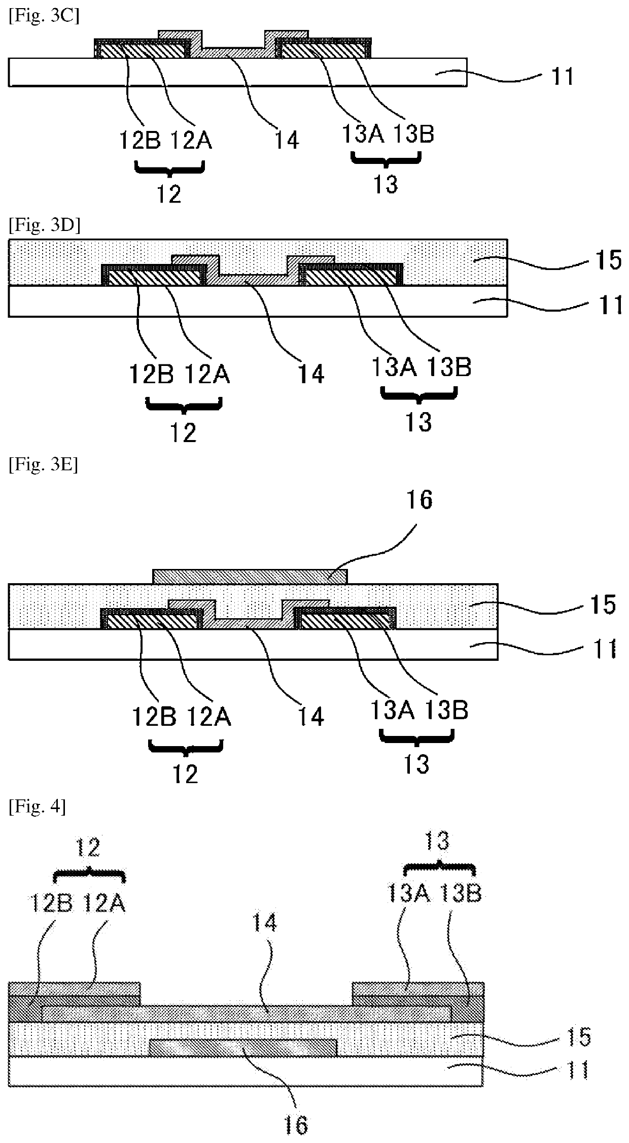 Field-effect transistor, method for producing the same, display element, image display device, and system