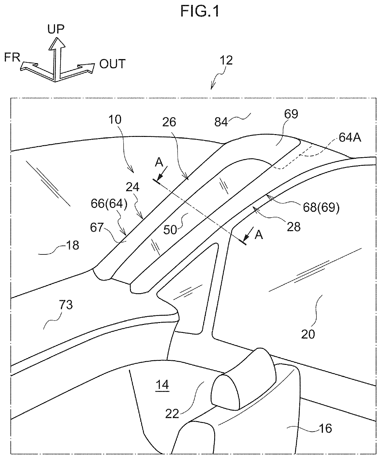 Vehicle pillar structure