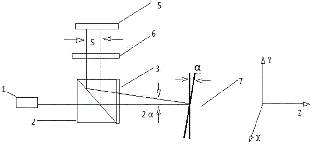 Four-freedom degree optical measuring head based on semiconductor laser assembly