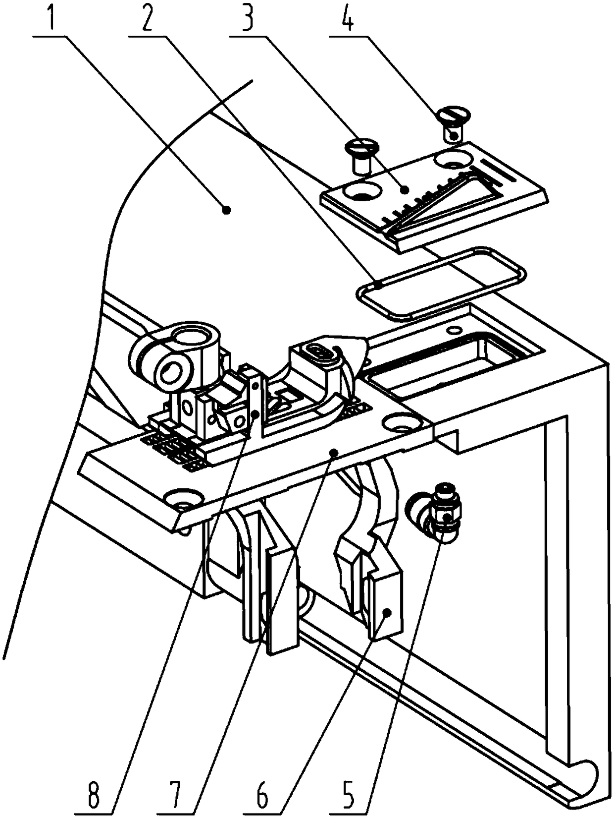 Sewing machine and anti-layer-staggering device thereof