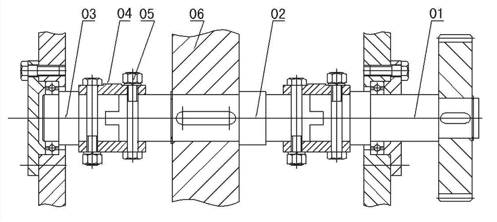 Conveniently-assembled combined shaft