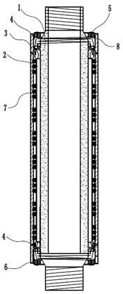 Wax deposition prevention device for oil production well