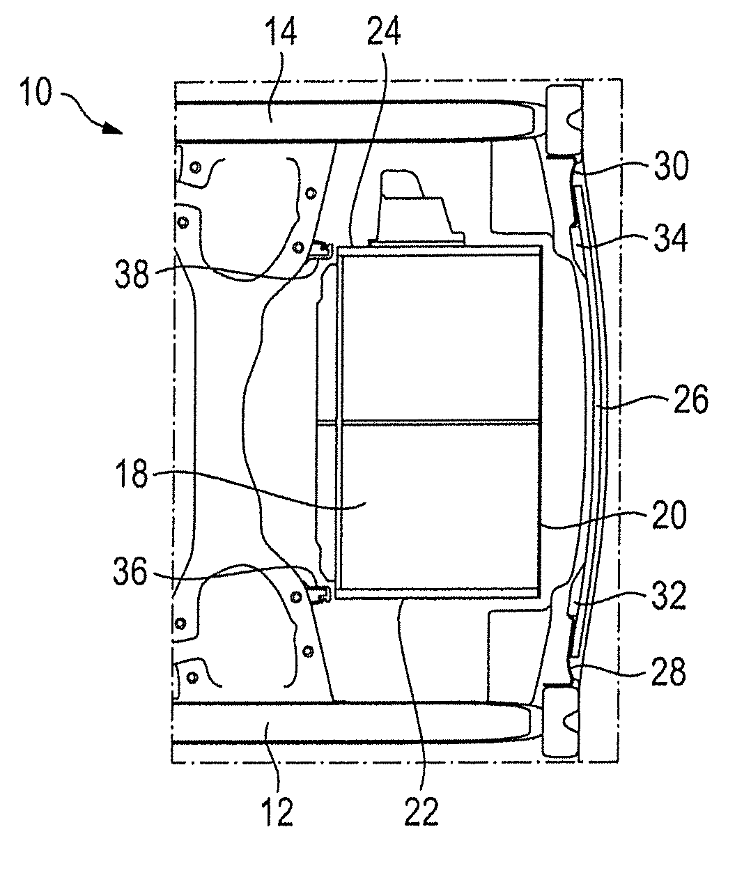 Motor vehicle rear