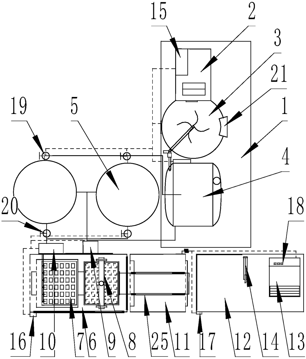 Using method for selenium-enriched chicken cake combined semi-automatic production line