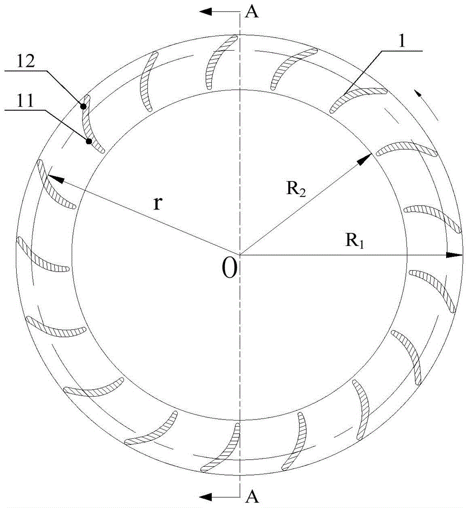 Draught fan impeller and blade skeleton line fitting method thereof as well as draught fan