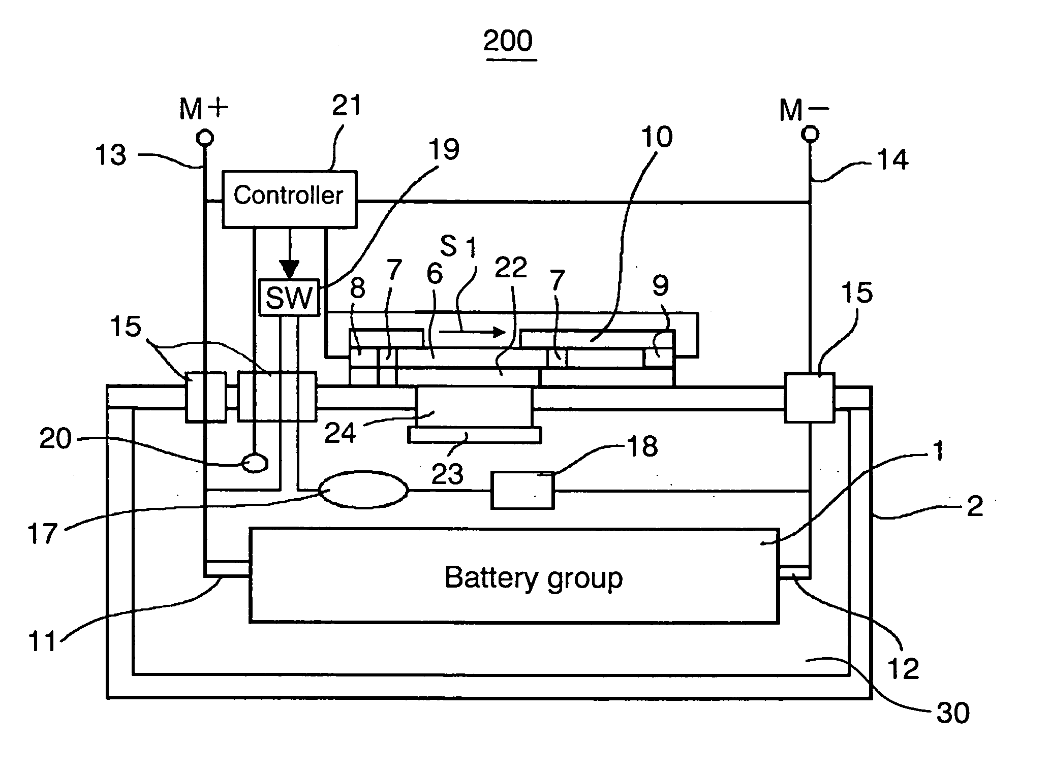 Battery receiving device, power source device using the same, and electric motor vehicle using the devices