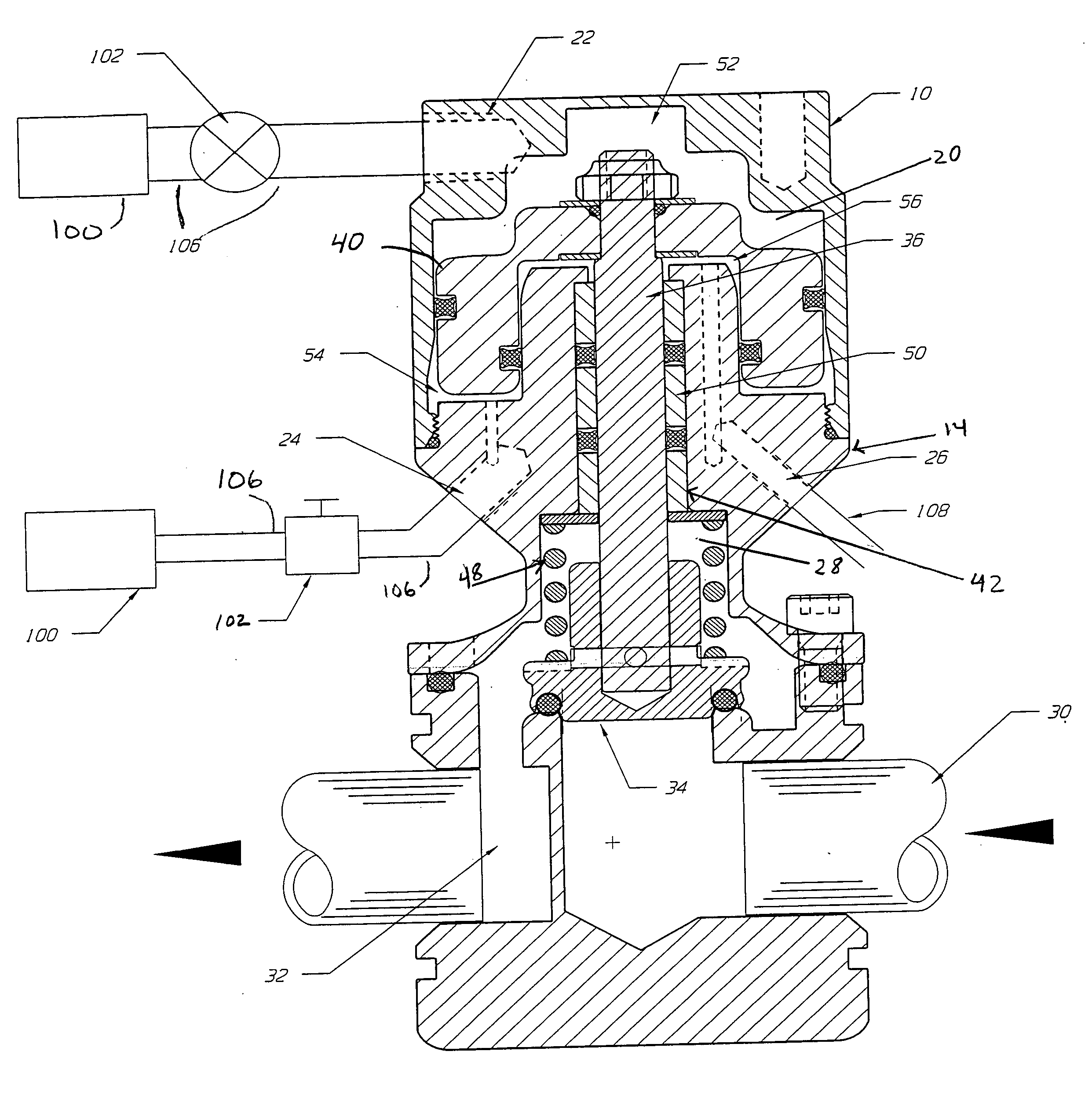 Flow control valve that may be used for mold tempeerature control systems