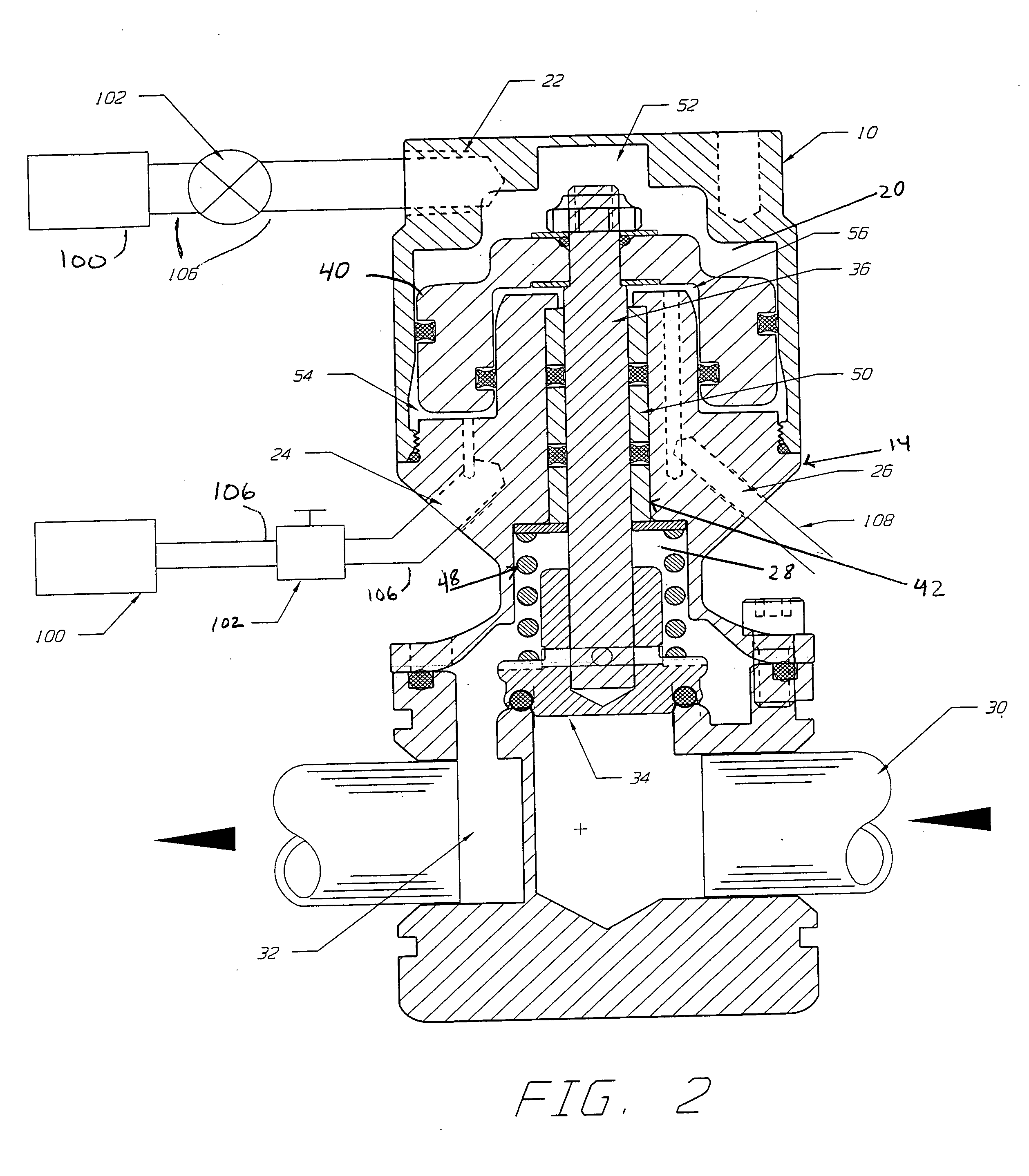 Flow control valve that may be used for mold tempeerature control systems