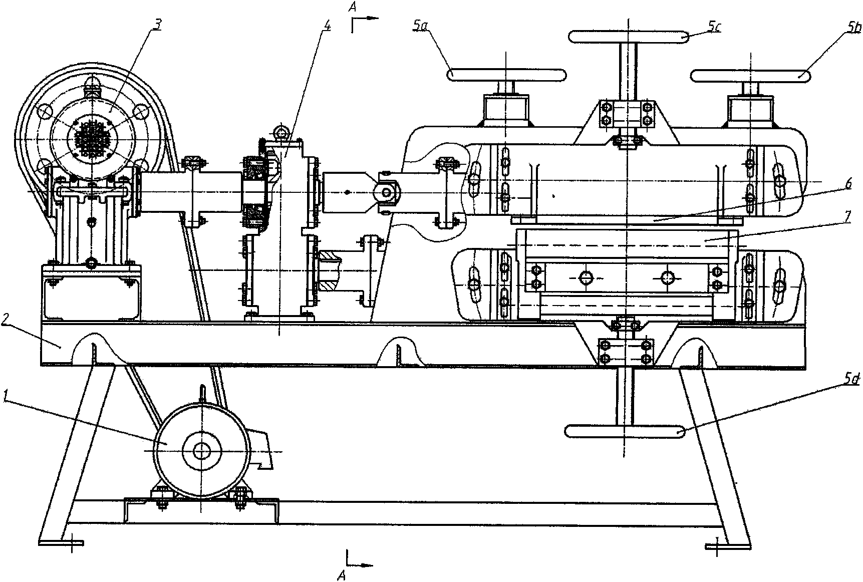 Rubber leveling machine tool