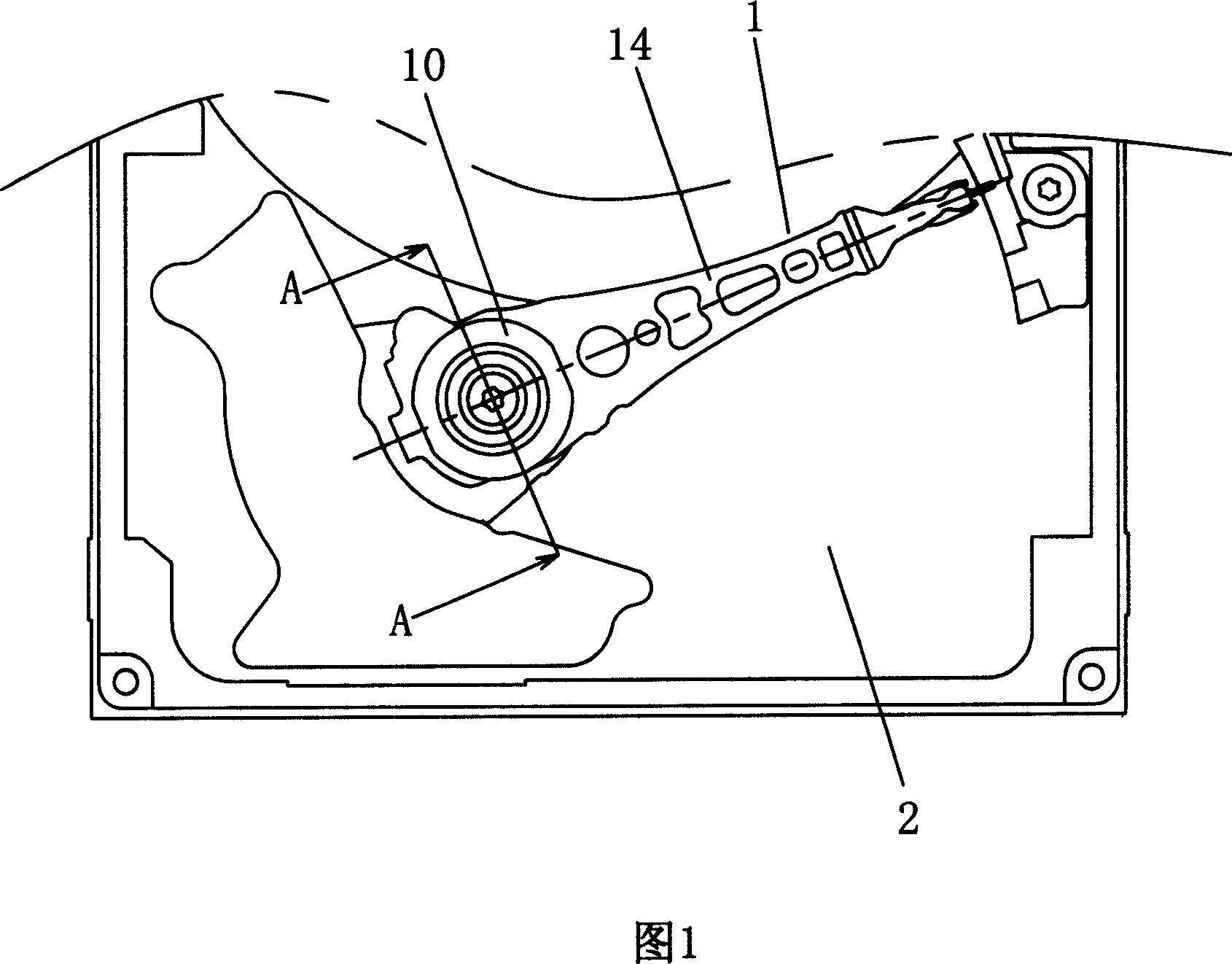 Magnetic head assembly positioning structure