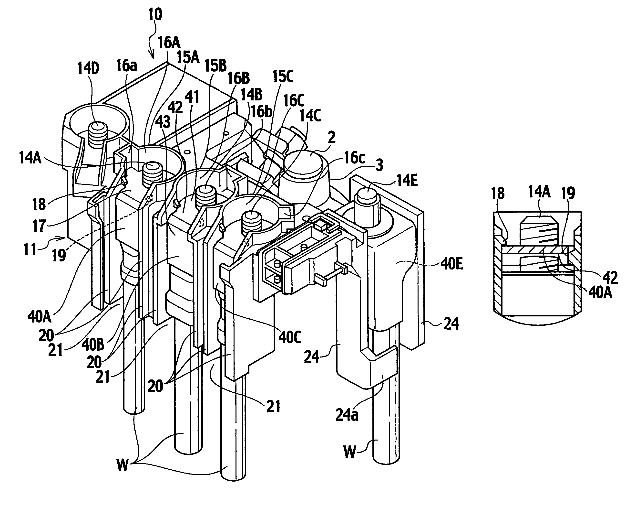 Terminal connection structure