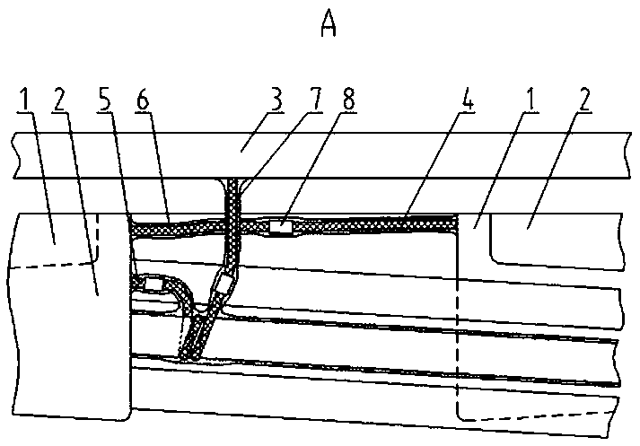 Double-layer coil end three-electrostatic-ring structure