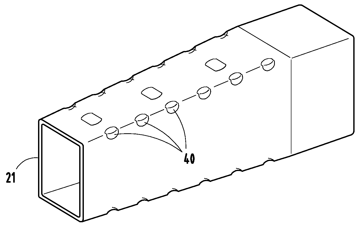 Tubular tapered crushable structures and manufacturing methods