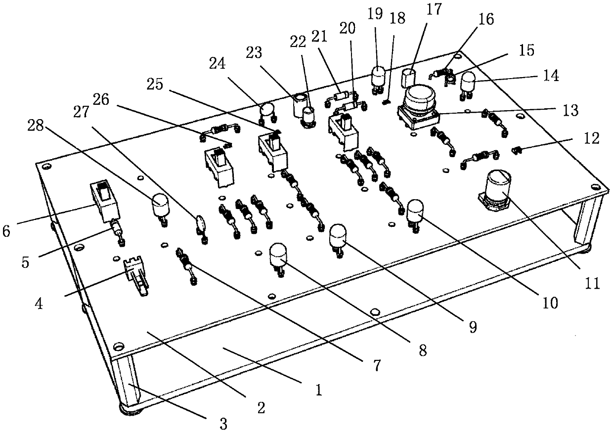 Electronic circuit practice board children intelligence development teaching aid