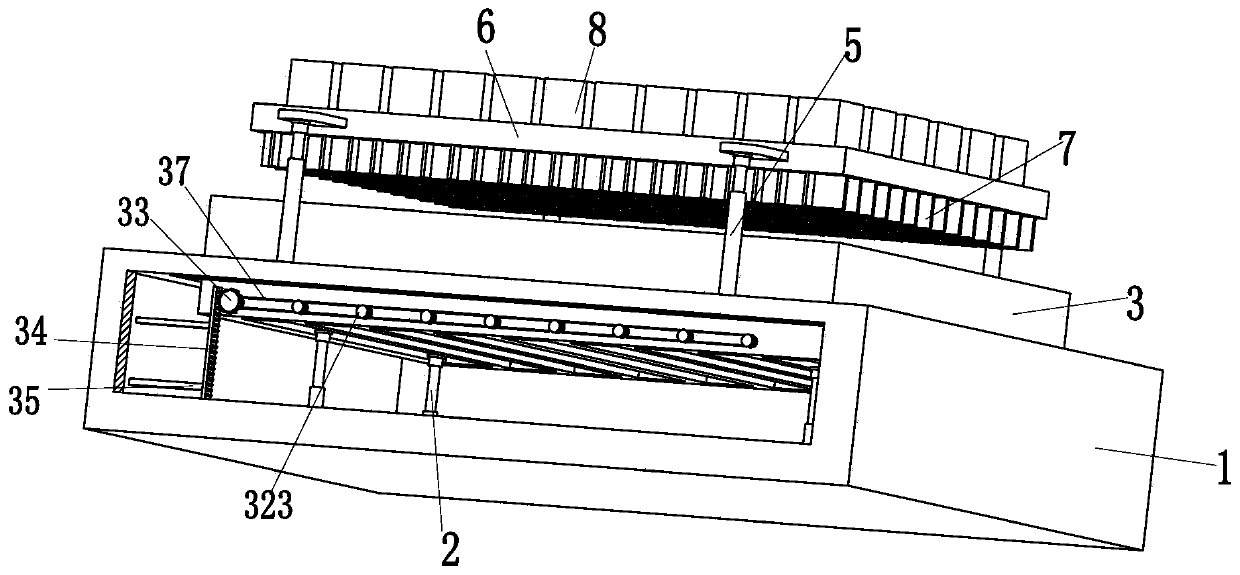 Recycling and remanufacturing device after use of corrugated paper