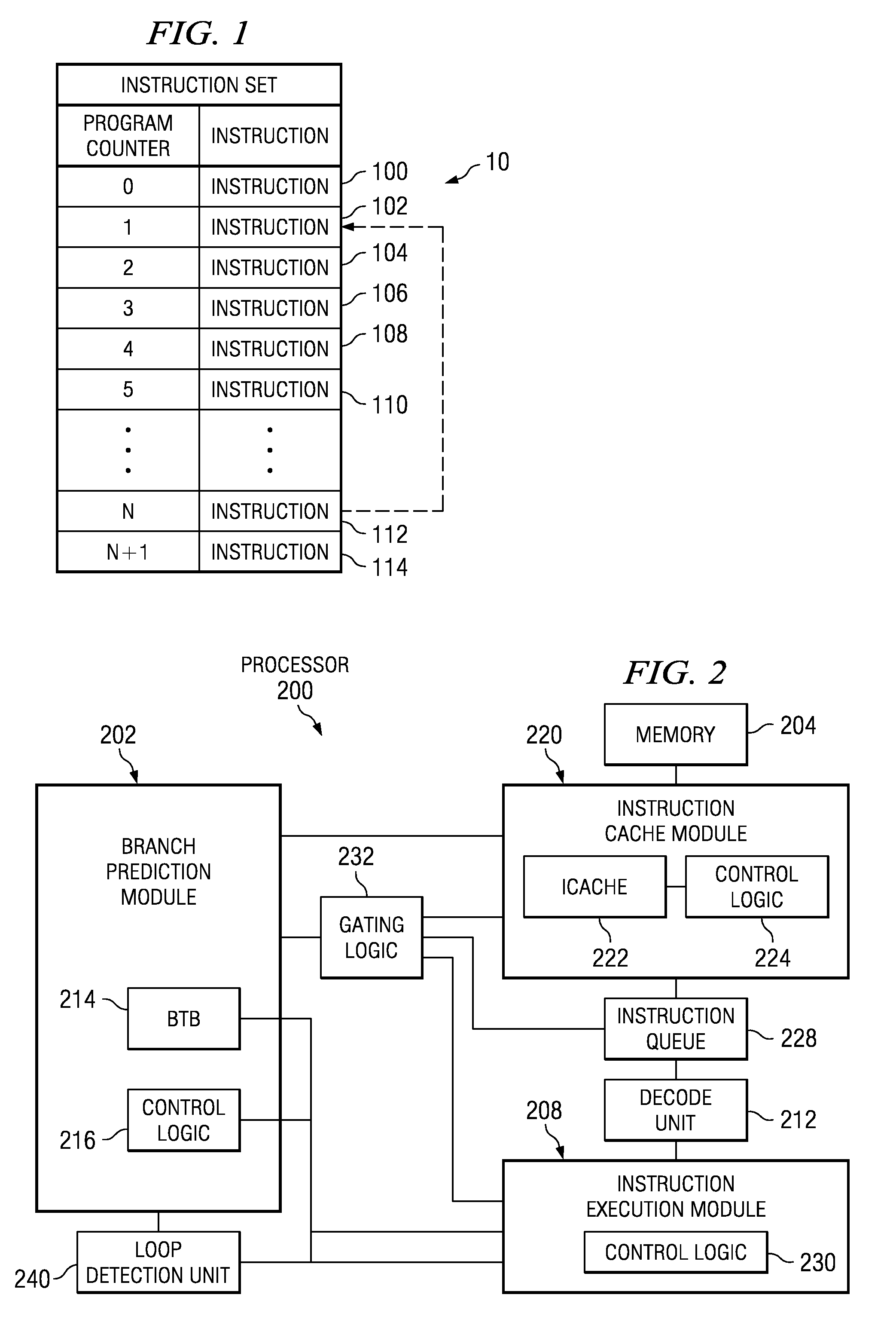 Loop detection and capture in the instruction queue