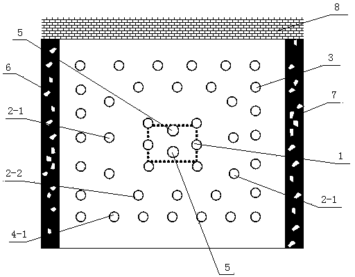 Rock drilling and explosion method for mining