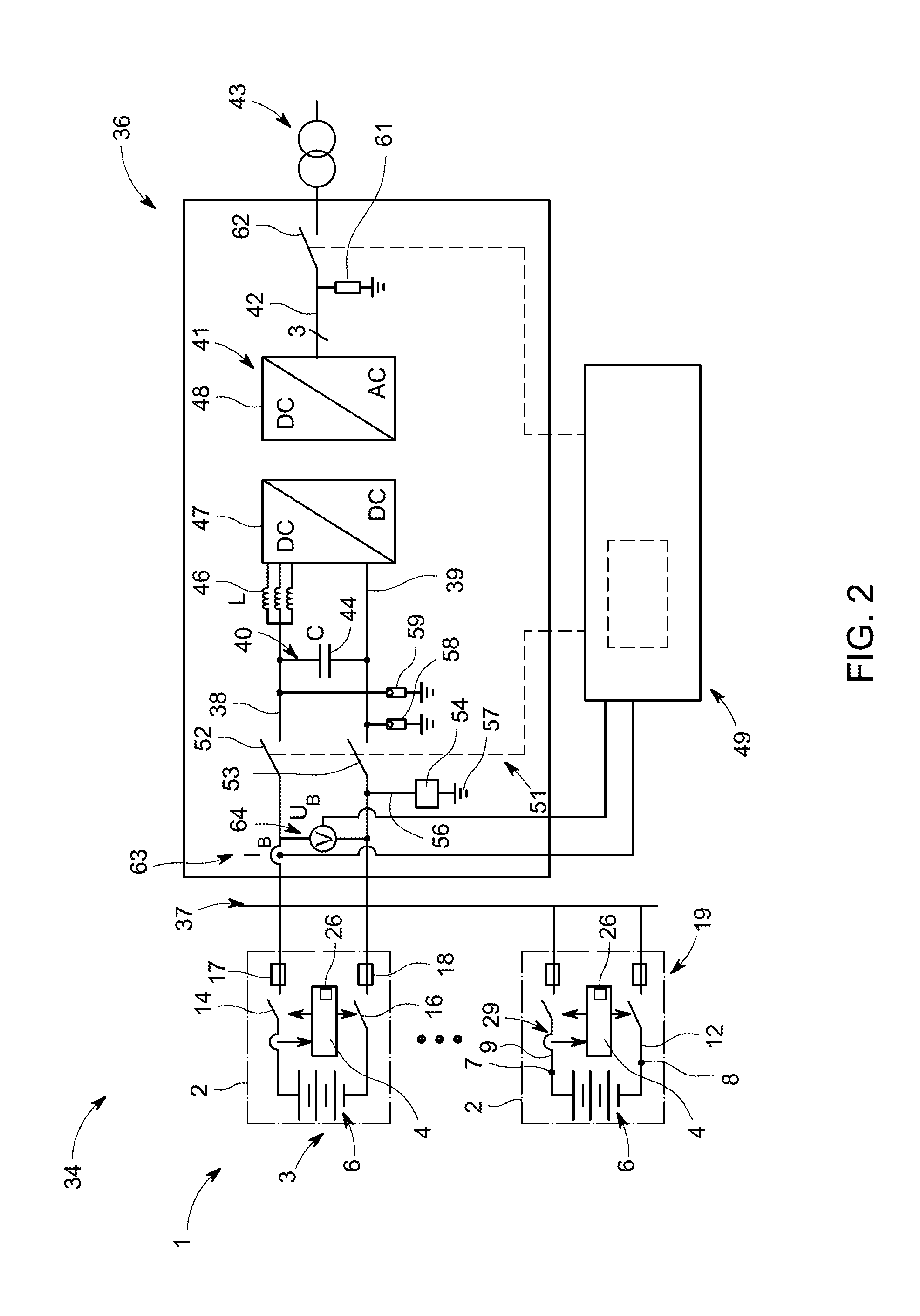 Battery energy storage system with arc flash protection, energy conversion system and protection method