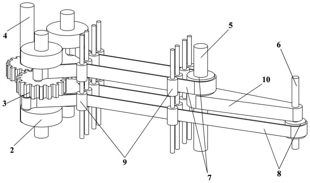 Two-joint bionic fishtail device capable of swinging at high speed