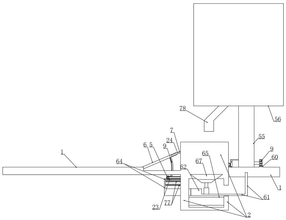 Pig house timing and quantitative feeding device for livestock breeding