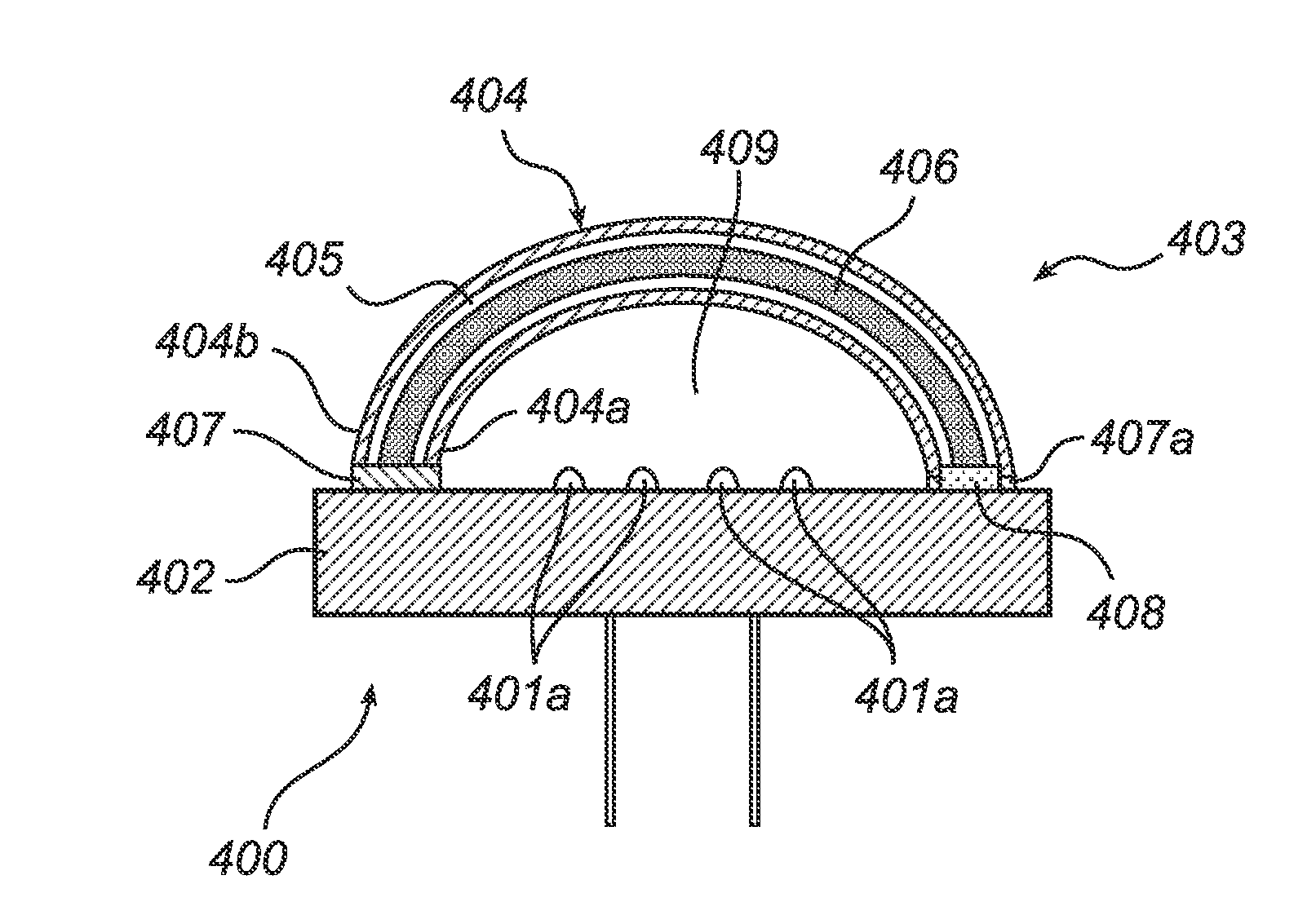 Light-emitting arrangement with organic phosphor