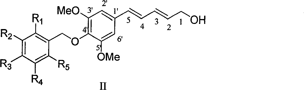 4'-substituted benzyloxy-phenyl butadiene derivatives and preparation and uses thereof