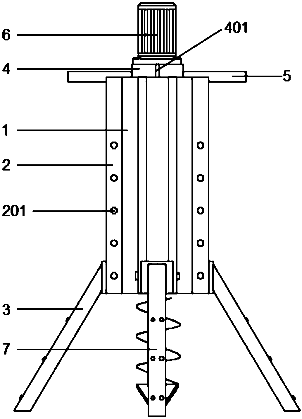 Adjustable anti-splash digging device used for plant planting