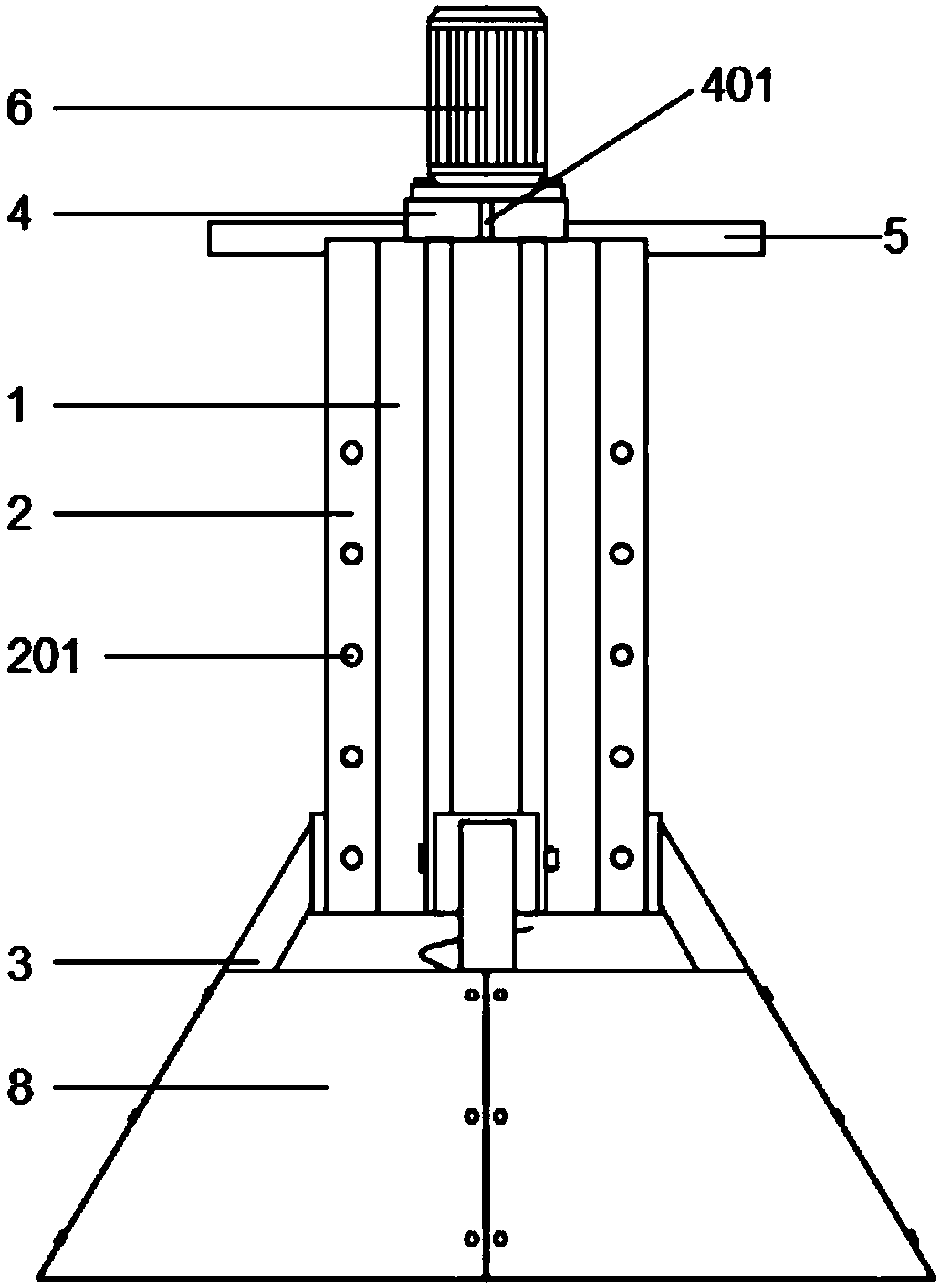 Adjustable anti-splash digging device used for plant planting