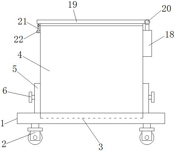 Hardware electric appliance transport case high in protection performance