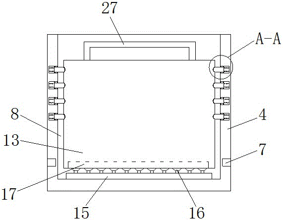 Hardware electric appliance transport case high in protection performance