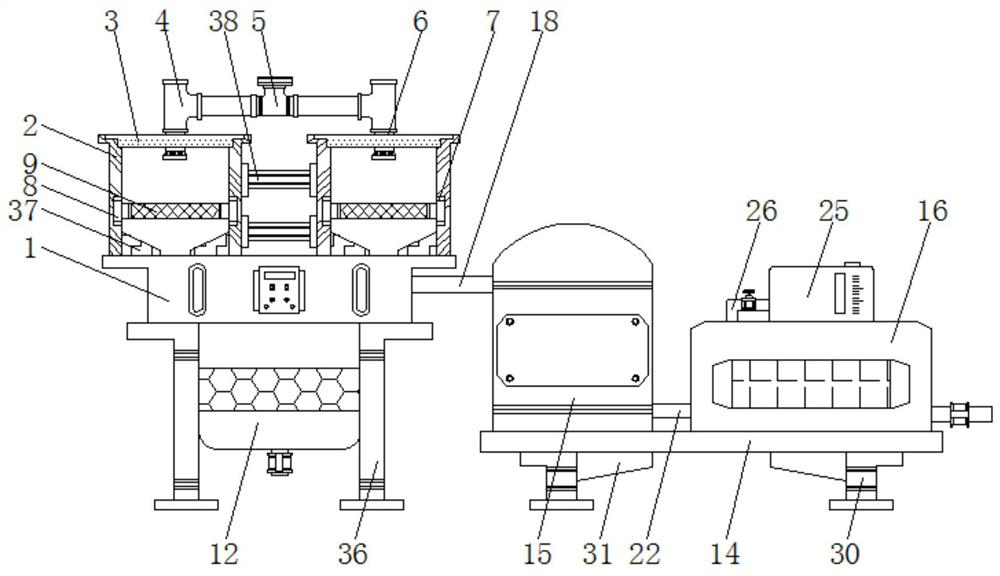 Urban sewage purification treatment device