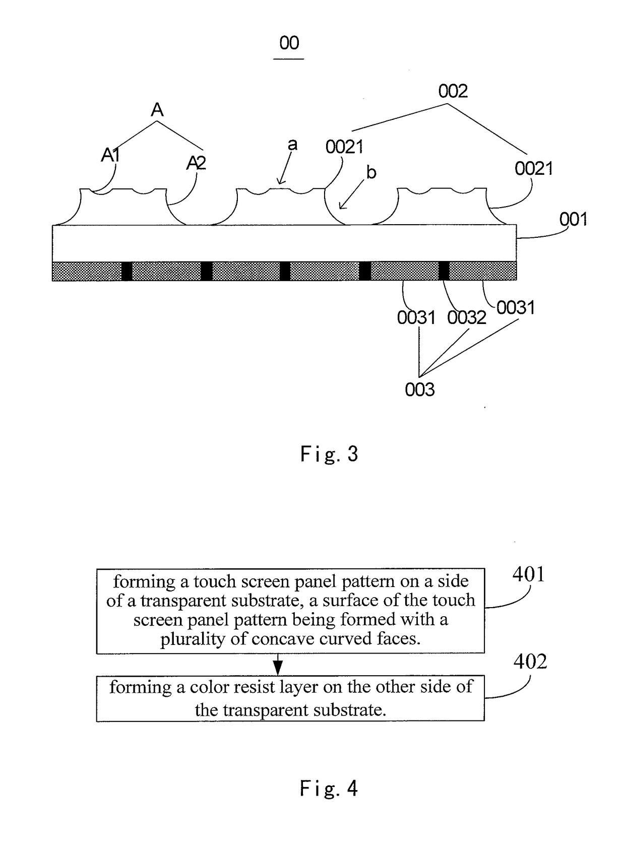 Color filter substrate, method of manufacturing the same, touch screen and display device