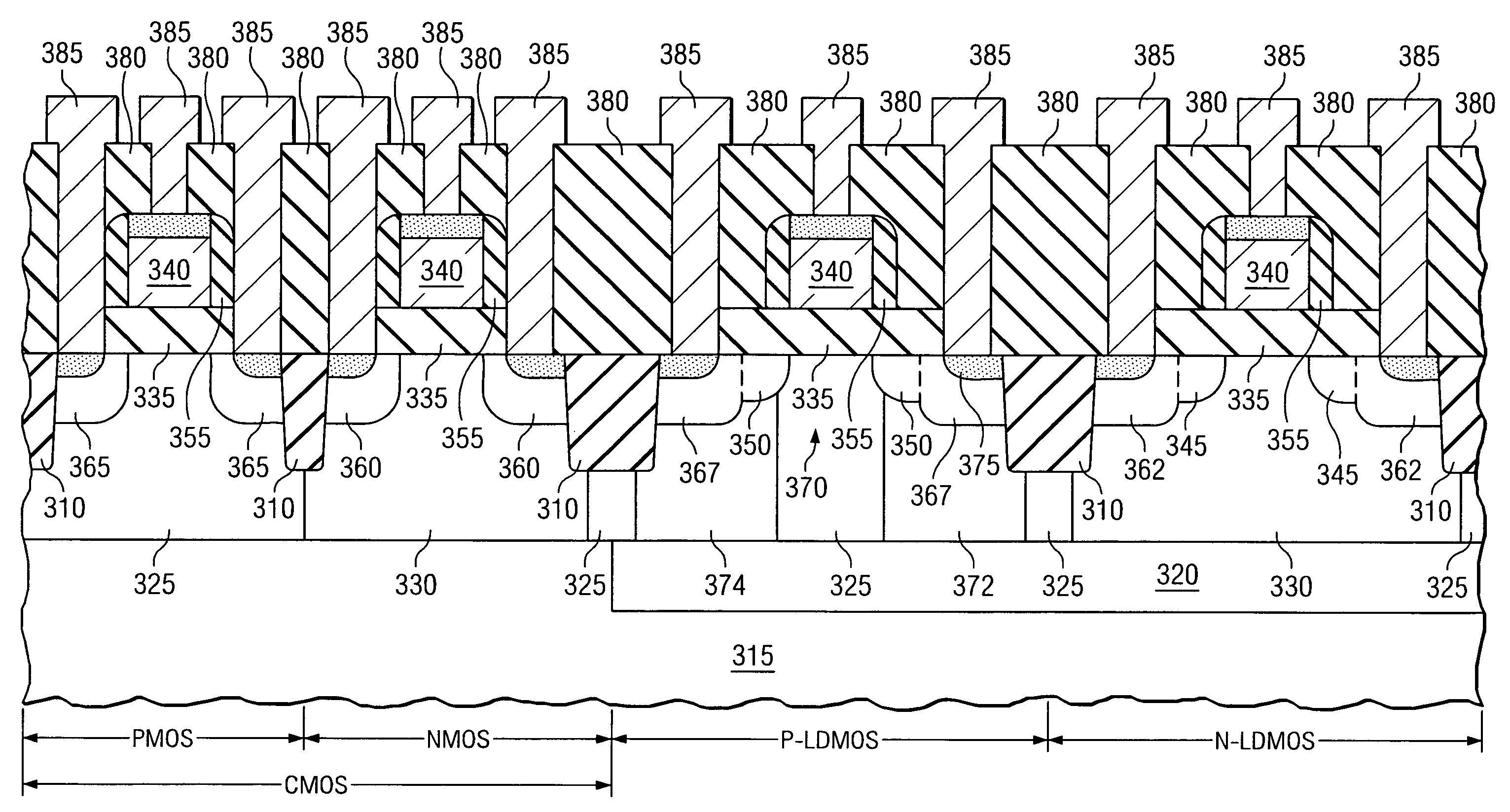 Laterally diffused metal oxide semiconductor device and method of forming the same