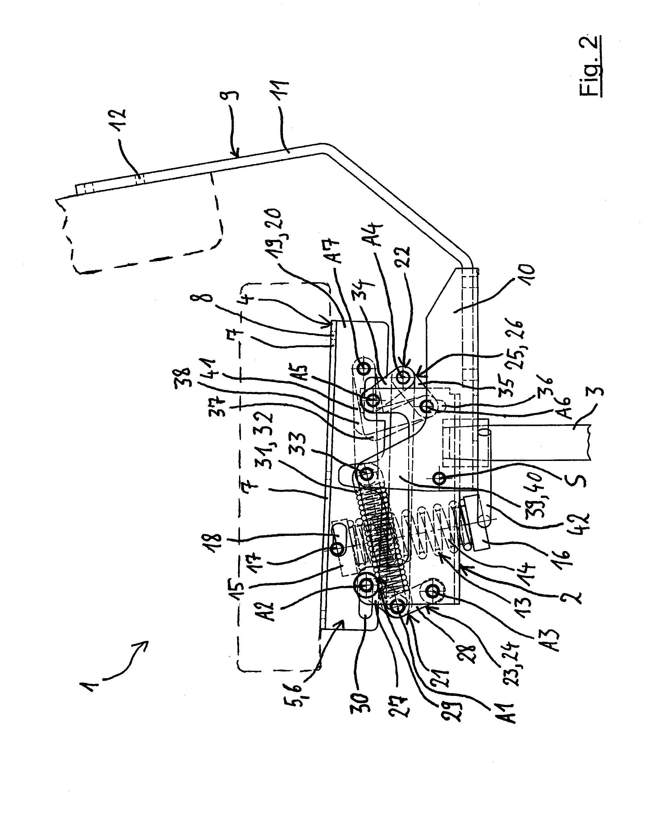 Synchronous mechanism for a chair