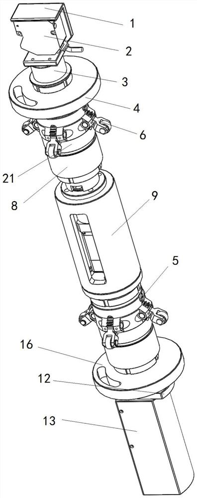 Roundness and straightness error measuring system for deep hole part