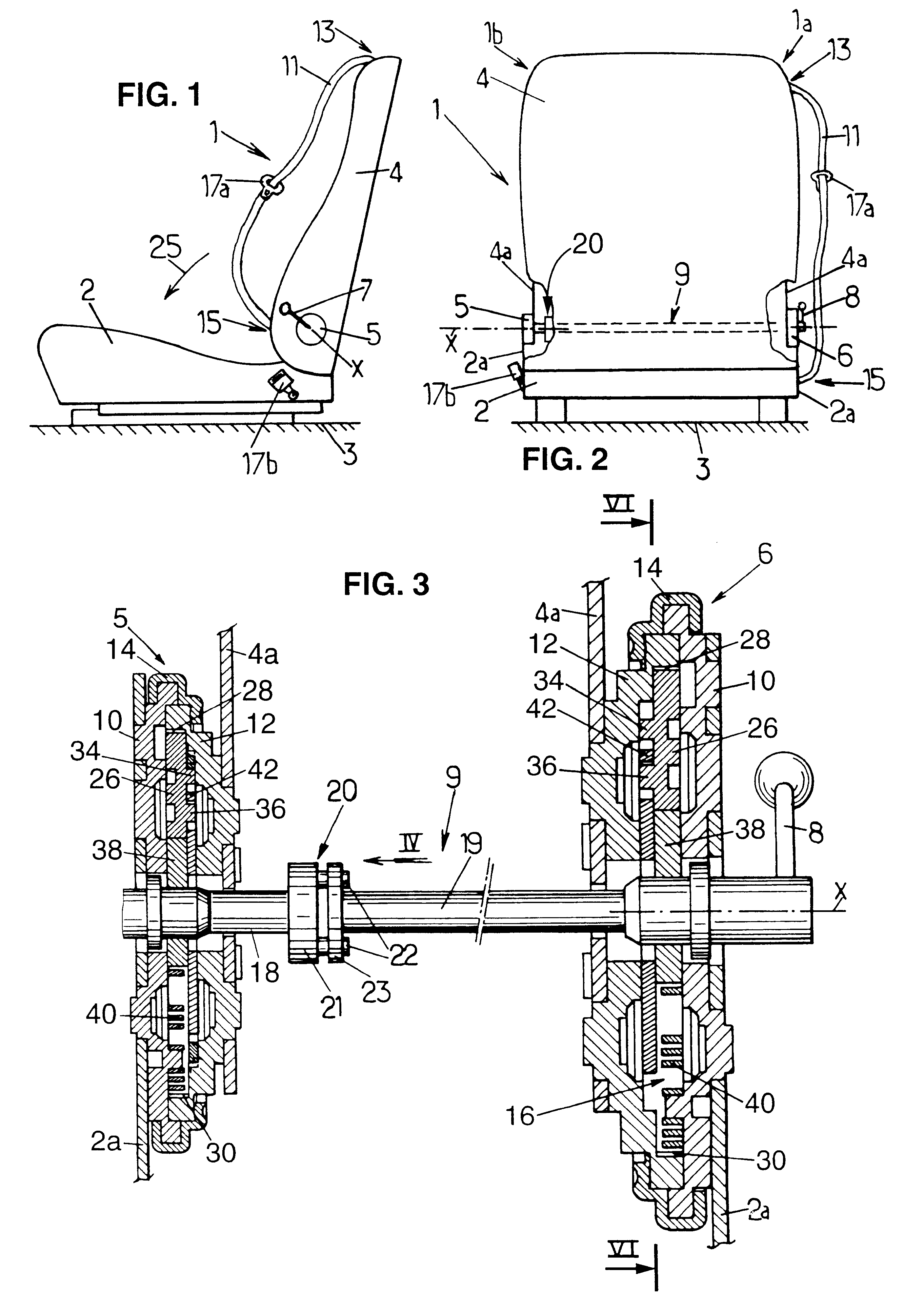 Vehicle seat equipped with a hinge mechanism