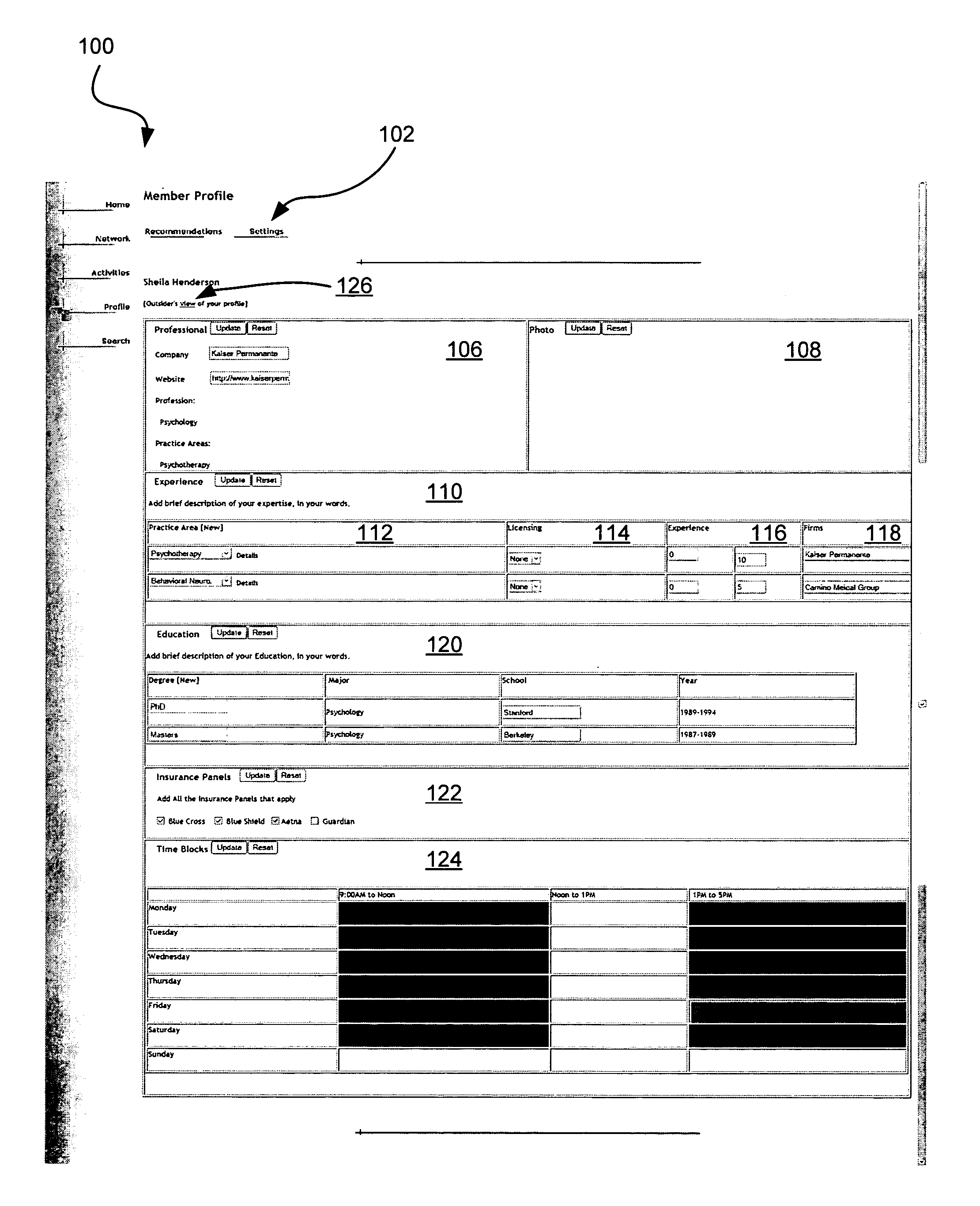 System and method for online professional services networks