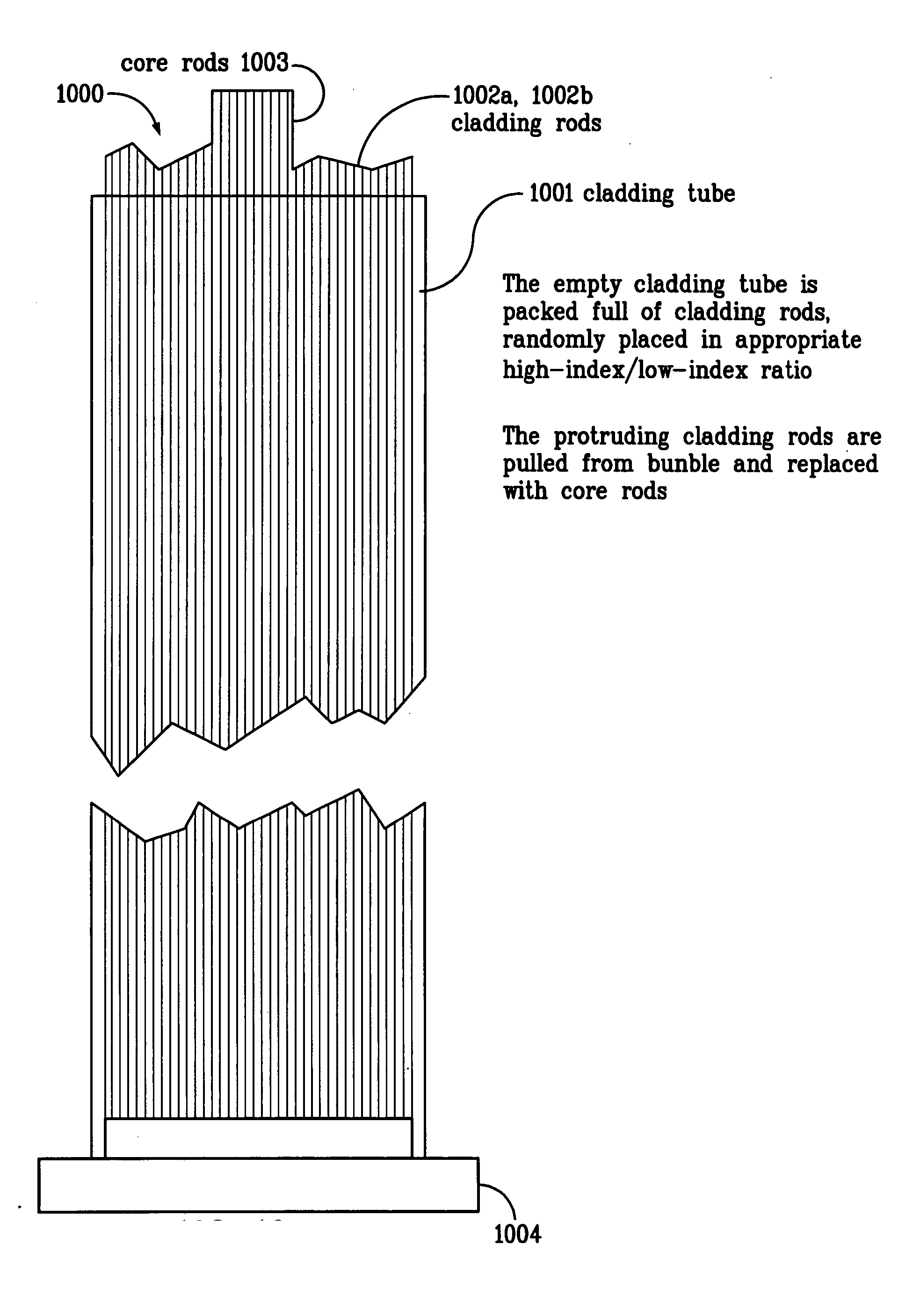 Preform for producing an optical fiber and method therefor