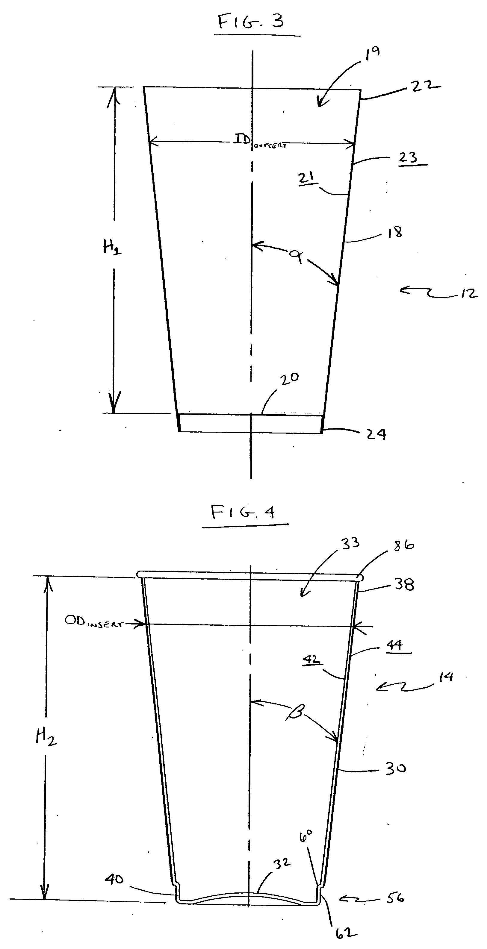 Two-piece insulated cup