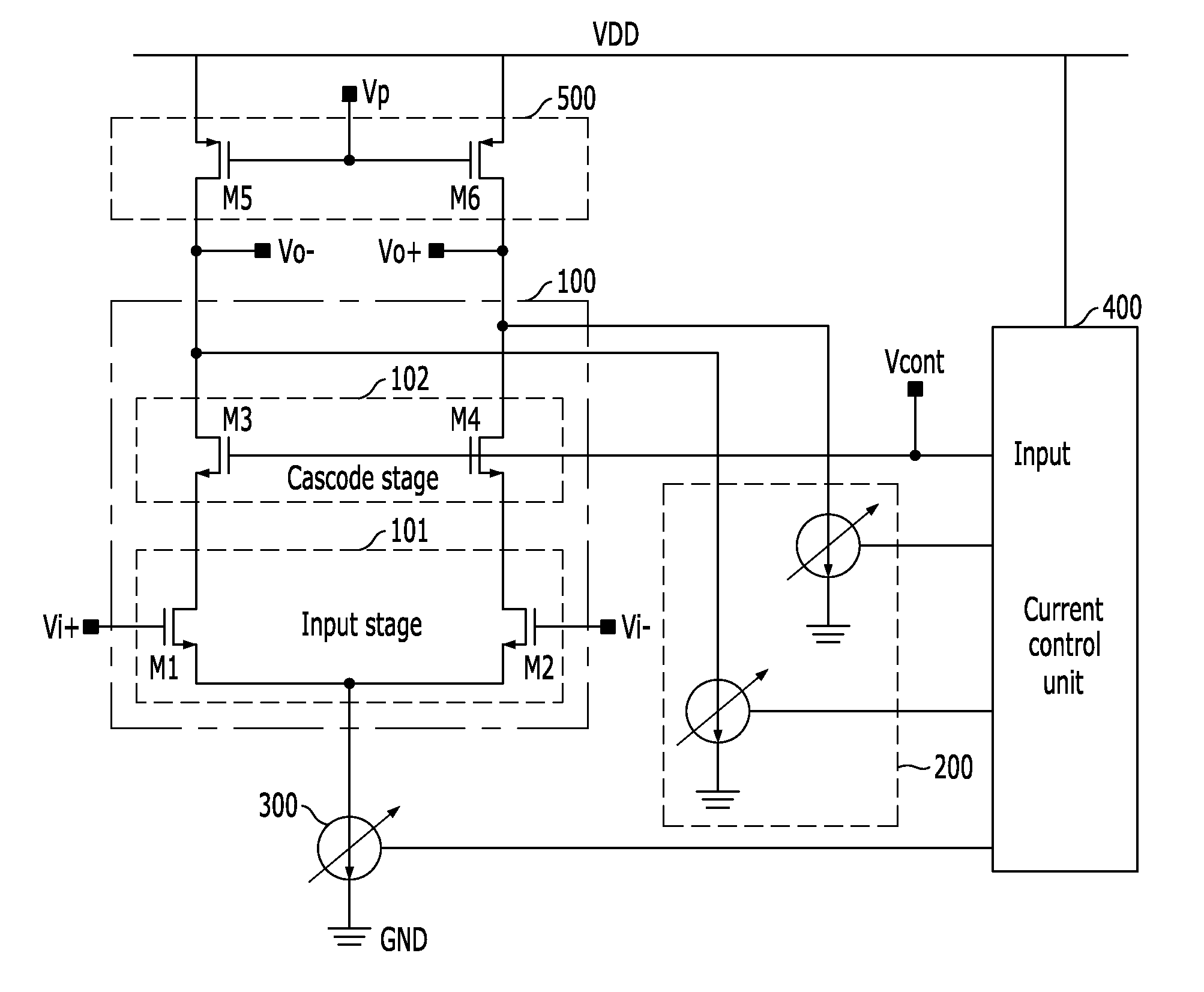 CMOS variable gain amplifier