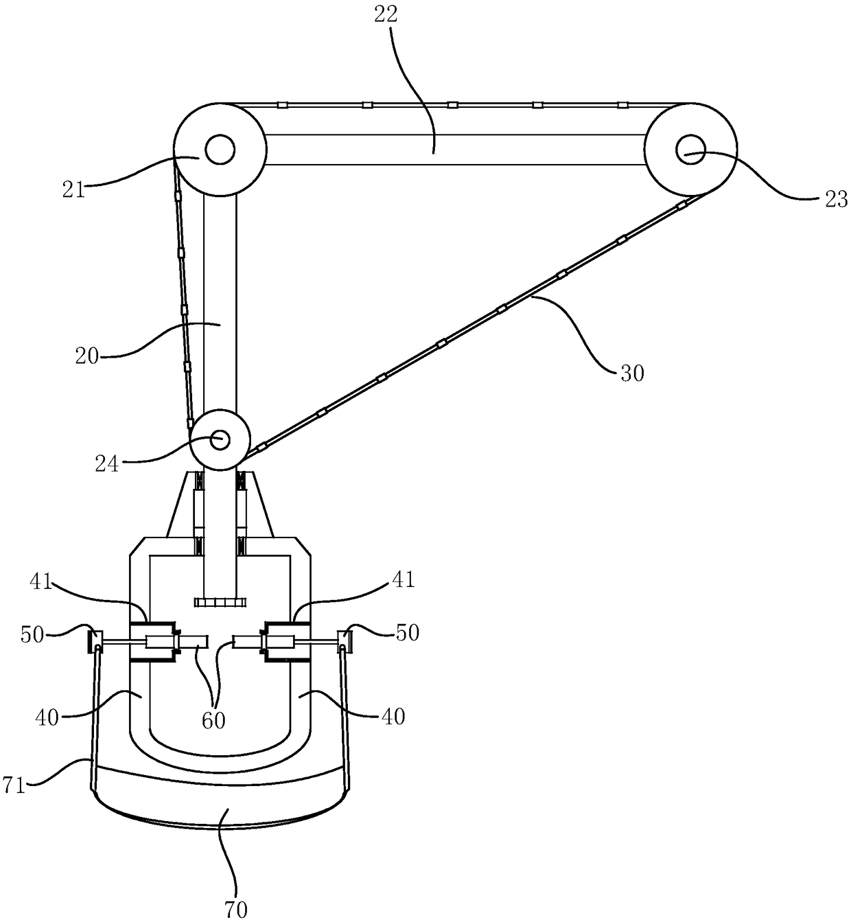 Inspection shaft head cutting device and construction method of the inspection shaft head