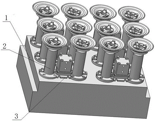 Single-cylinder and double-lock pneumatic vacuum flexible clamp