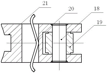 Single-cylinder and double-lock pneumatic vacuum flexible clamp