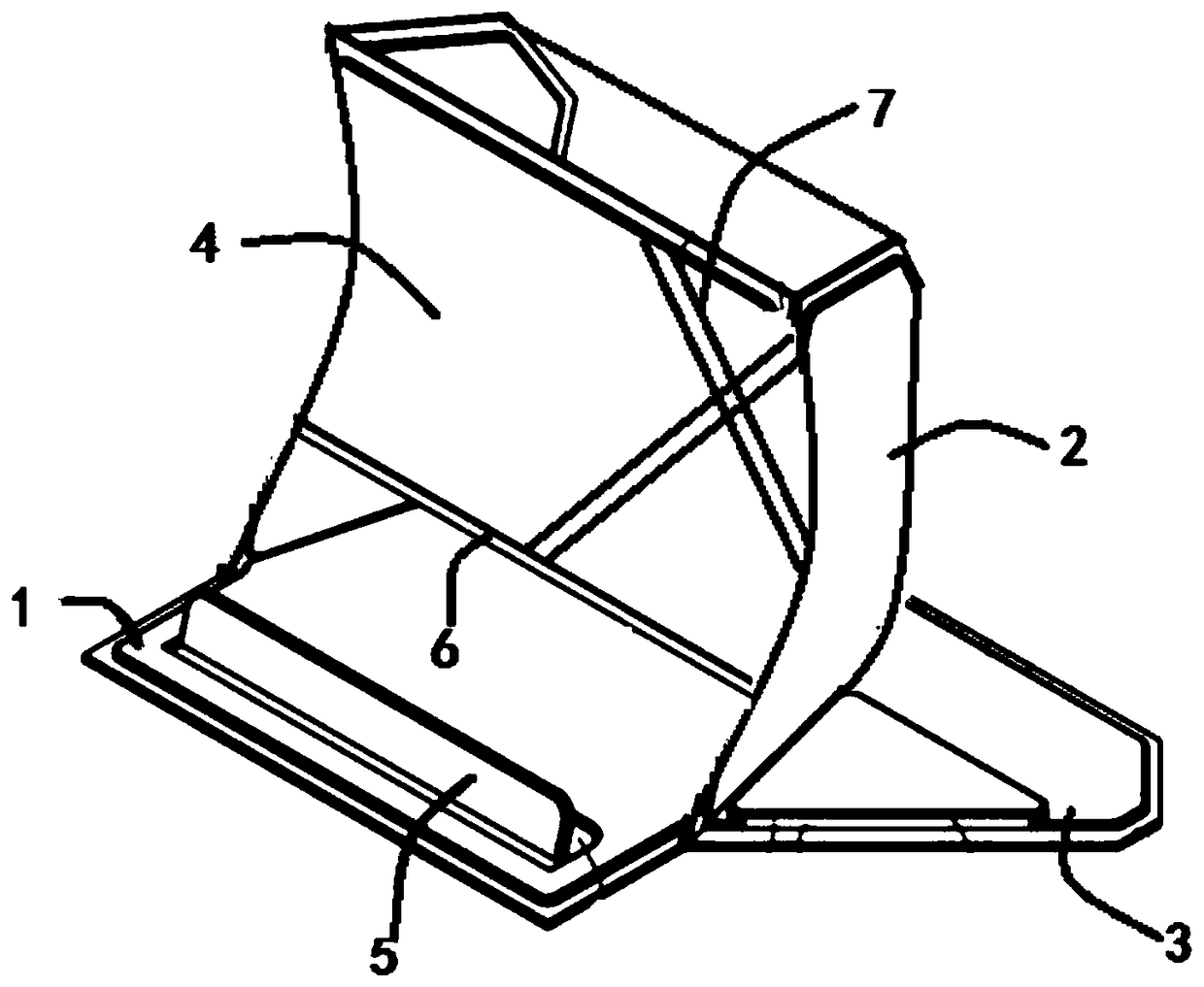 Foldable notebook cooler