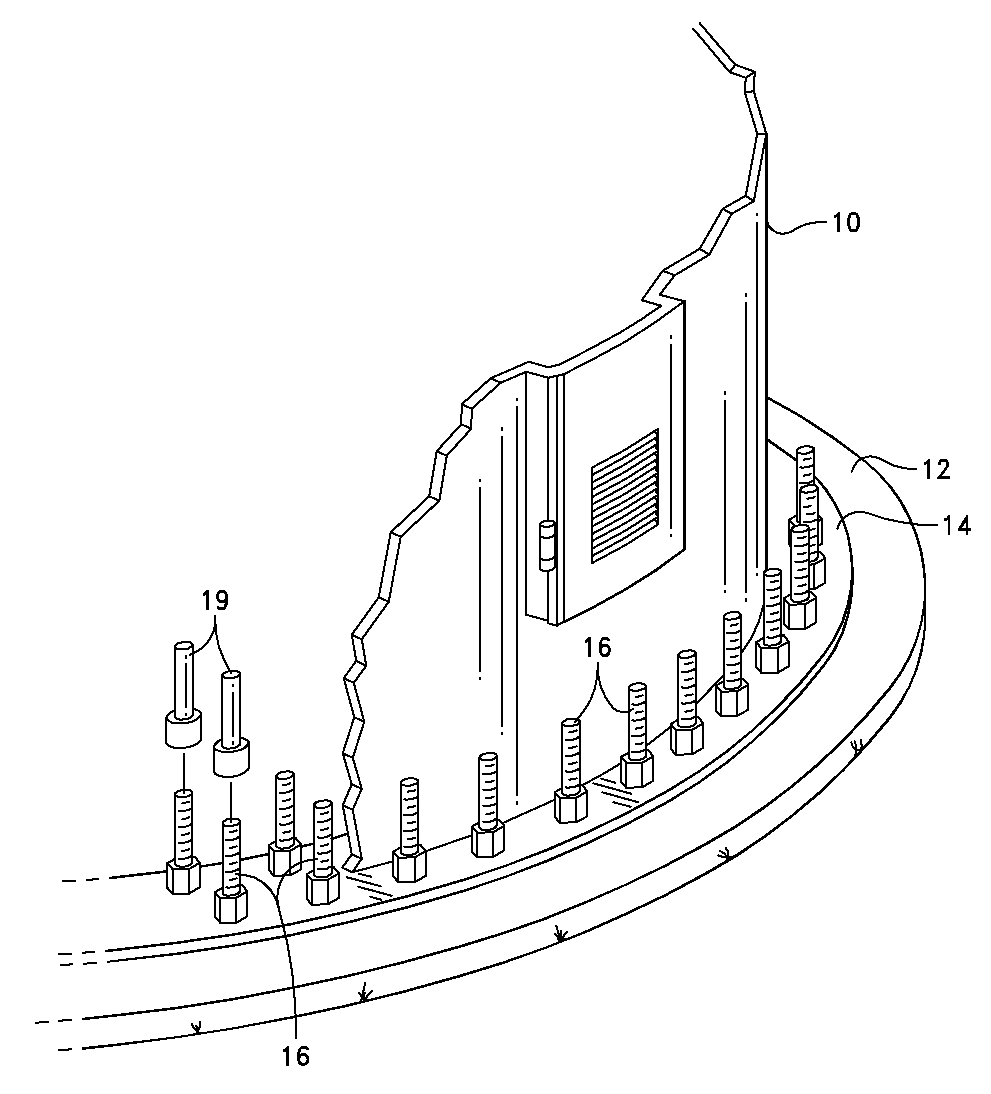 Foundation for a Wind Turbine Utilizing a Slurry of Low Viscosity Grout