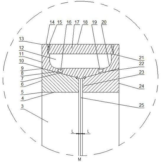 Grease lubrication two-way thrust conical sliding bearing