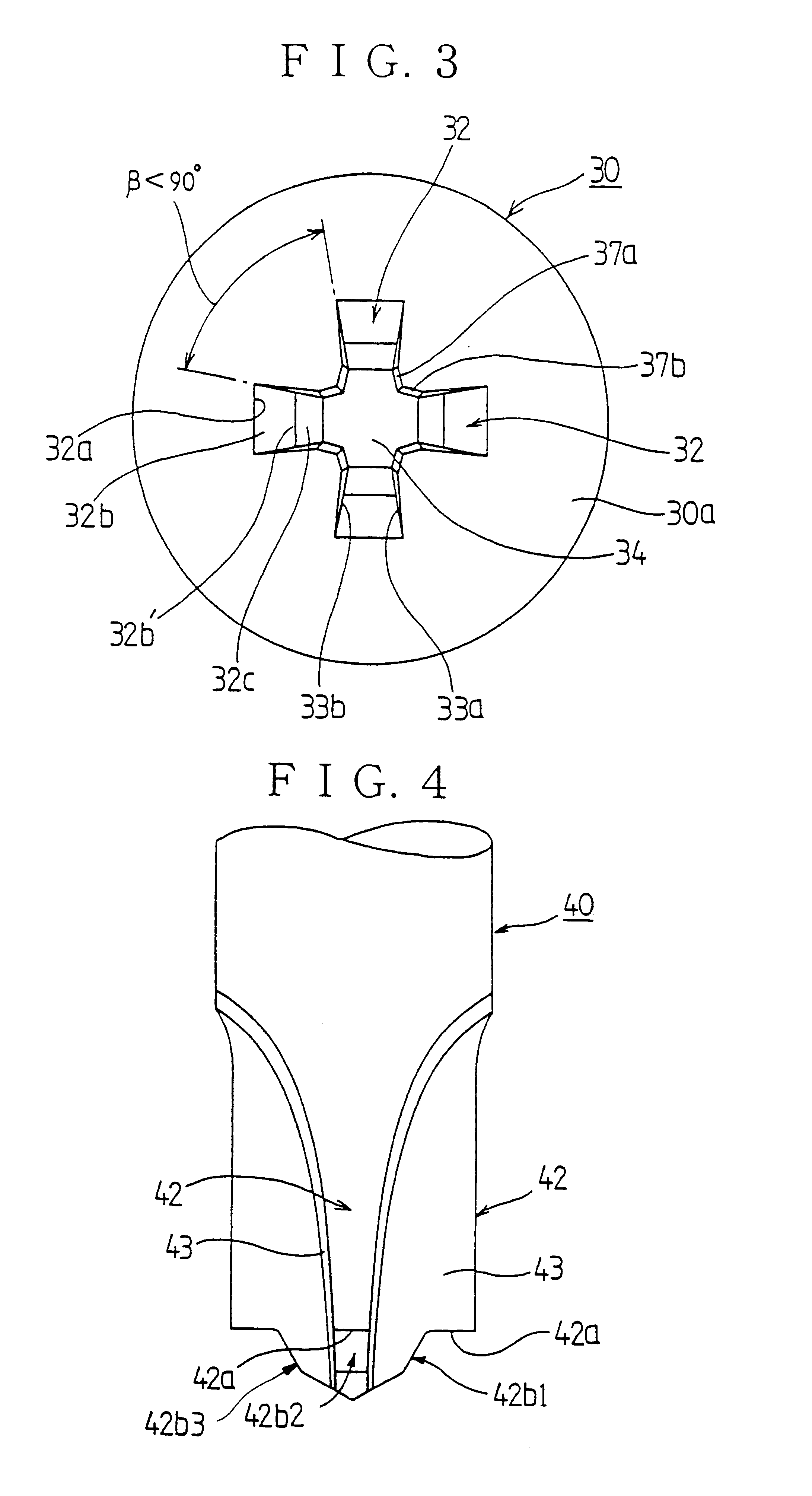 Screw, driver bit and header punch for manufacture of screw