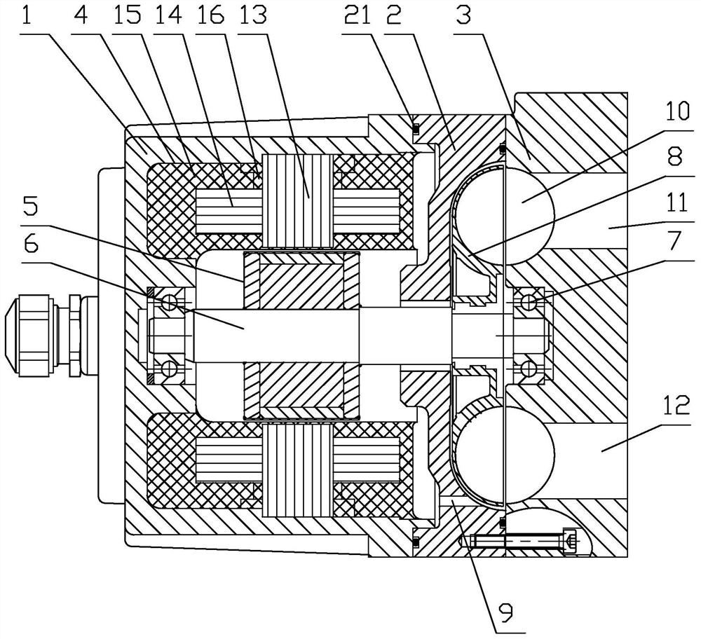 Anti-corrosion and anti-explosion vortex type hydrogen circulating pump