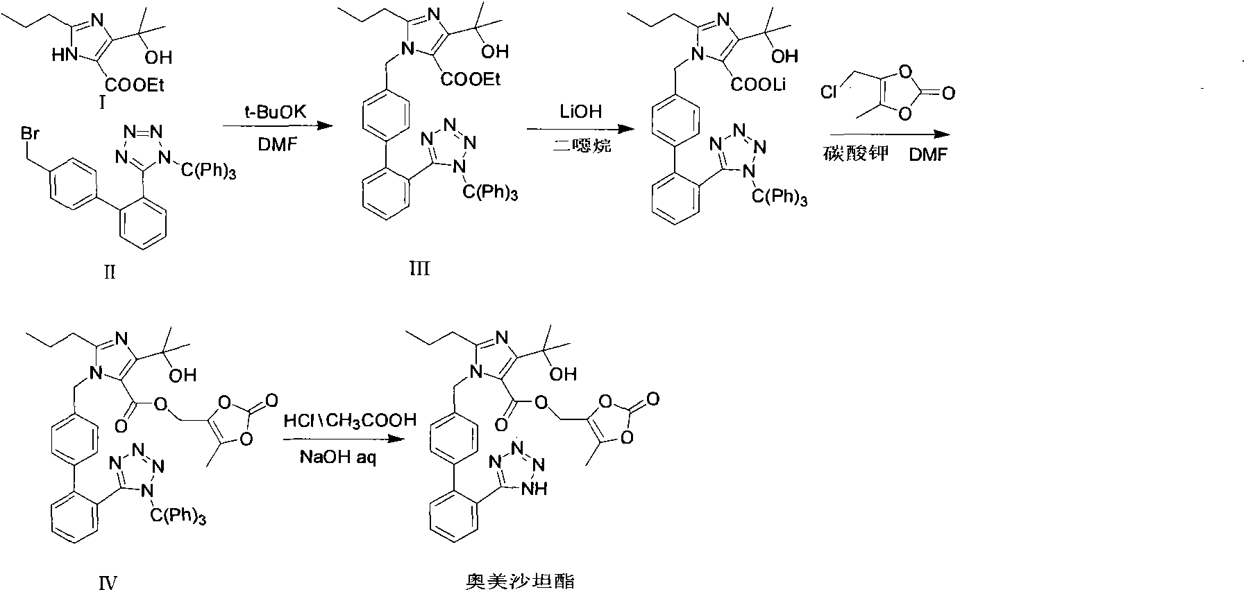 Preparation method of olmesartan medoxomil